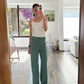 PANTALÓN VERDE FULL LENGTH