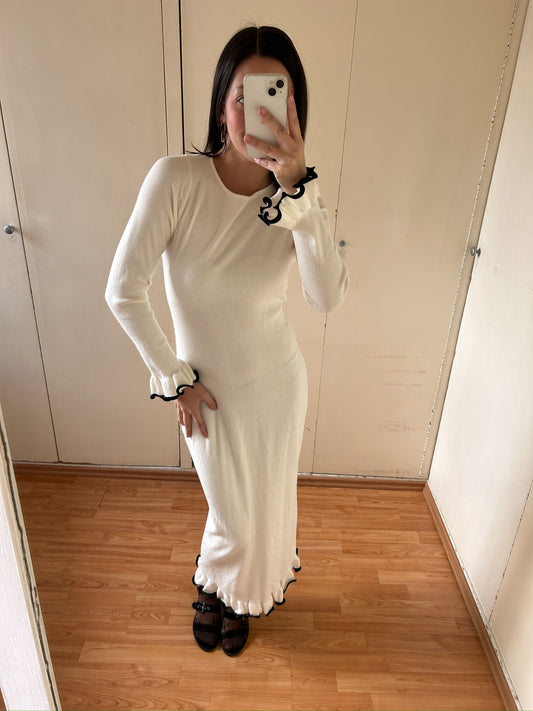 VESTIDO MIDI BLANCO