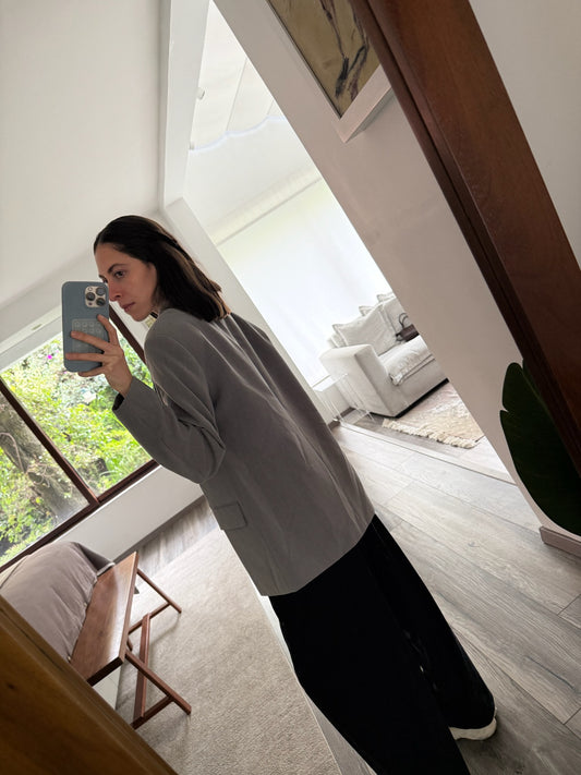 BLAZER OVERSIZED GRIS