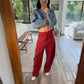 PANTALÓN STRAIGHT ROJO