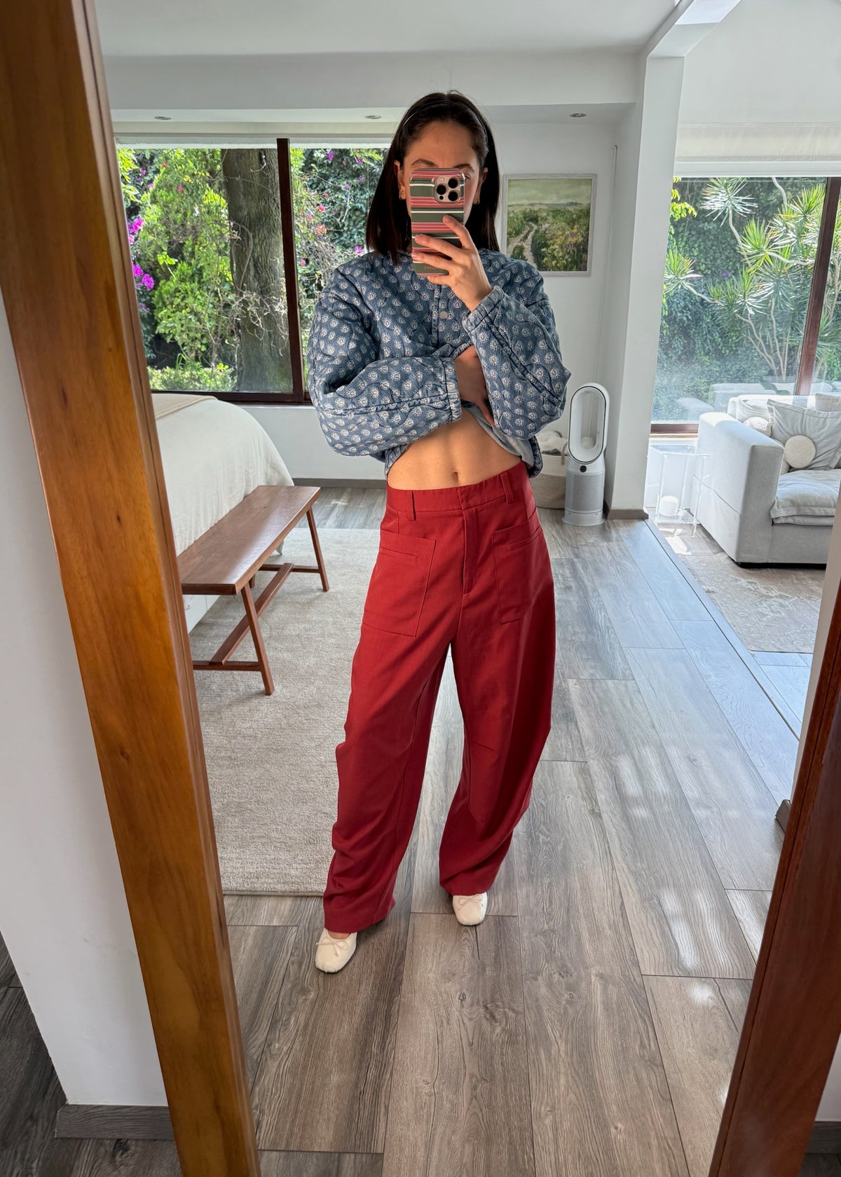 PANTALÓN STRAIGHT ROJO
