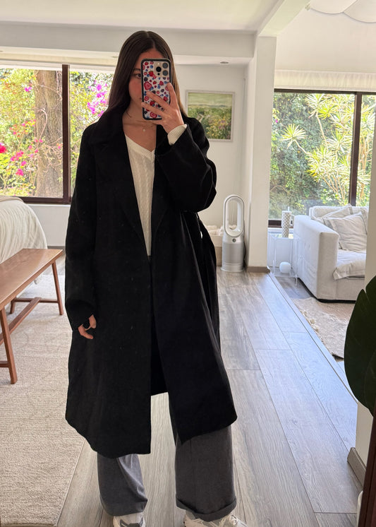 ABRIGO NEGRO LARGO