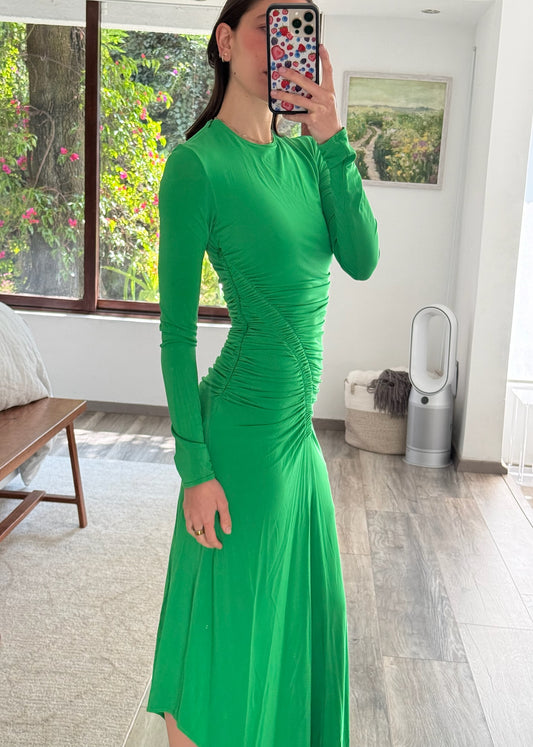 VESTIDO MAXI RUCHED