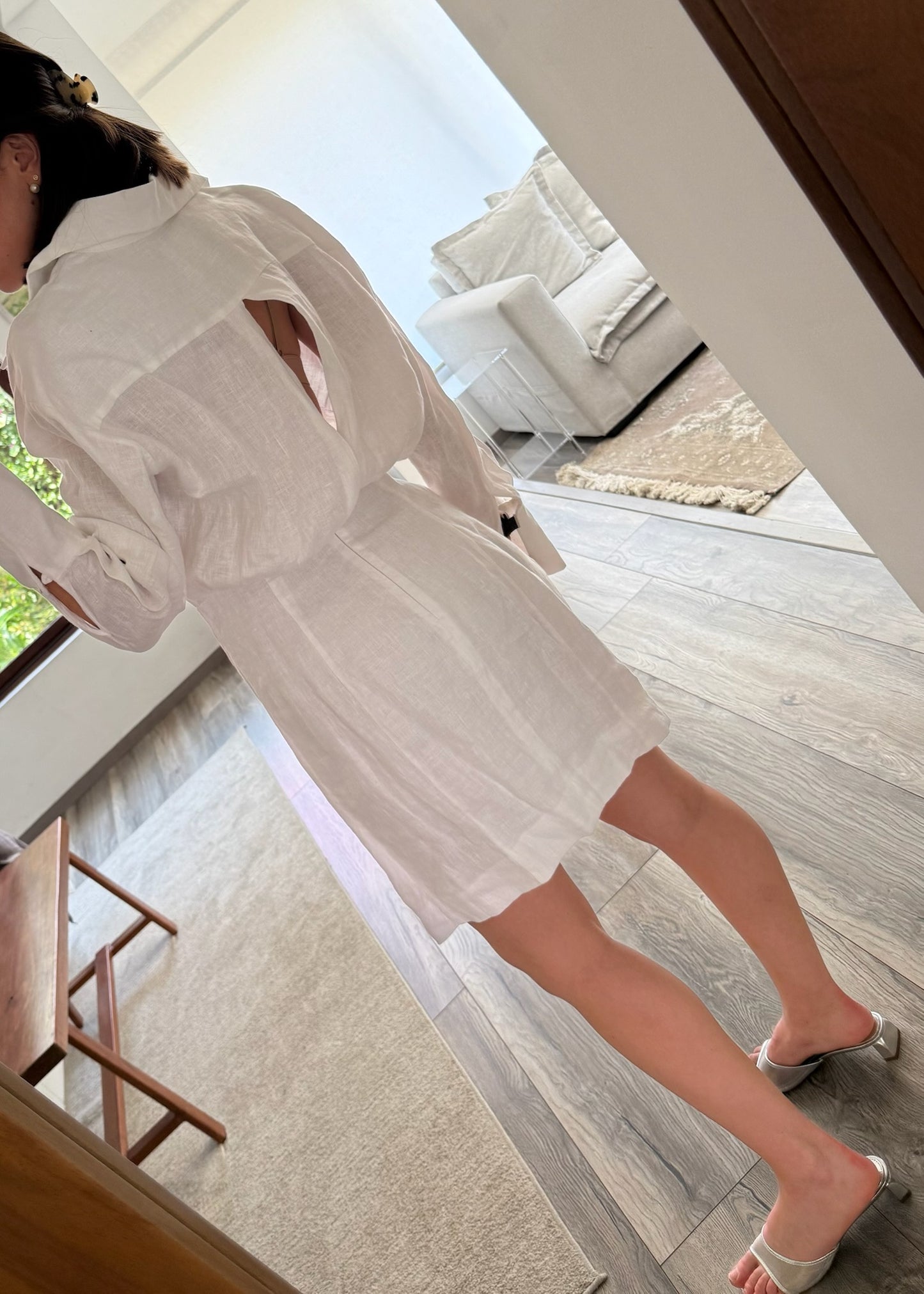 VESTIDO WRAP UP DE LINO