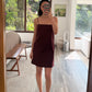 VESTIDO MINI BURGUNDY