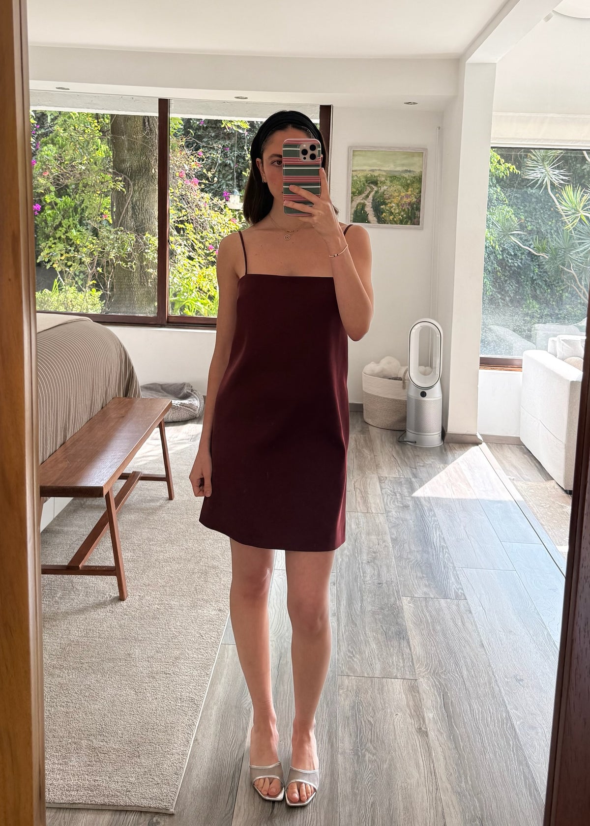 VESTIDO MINI BURGUNDY