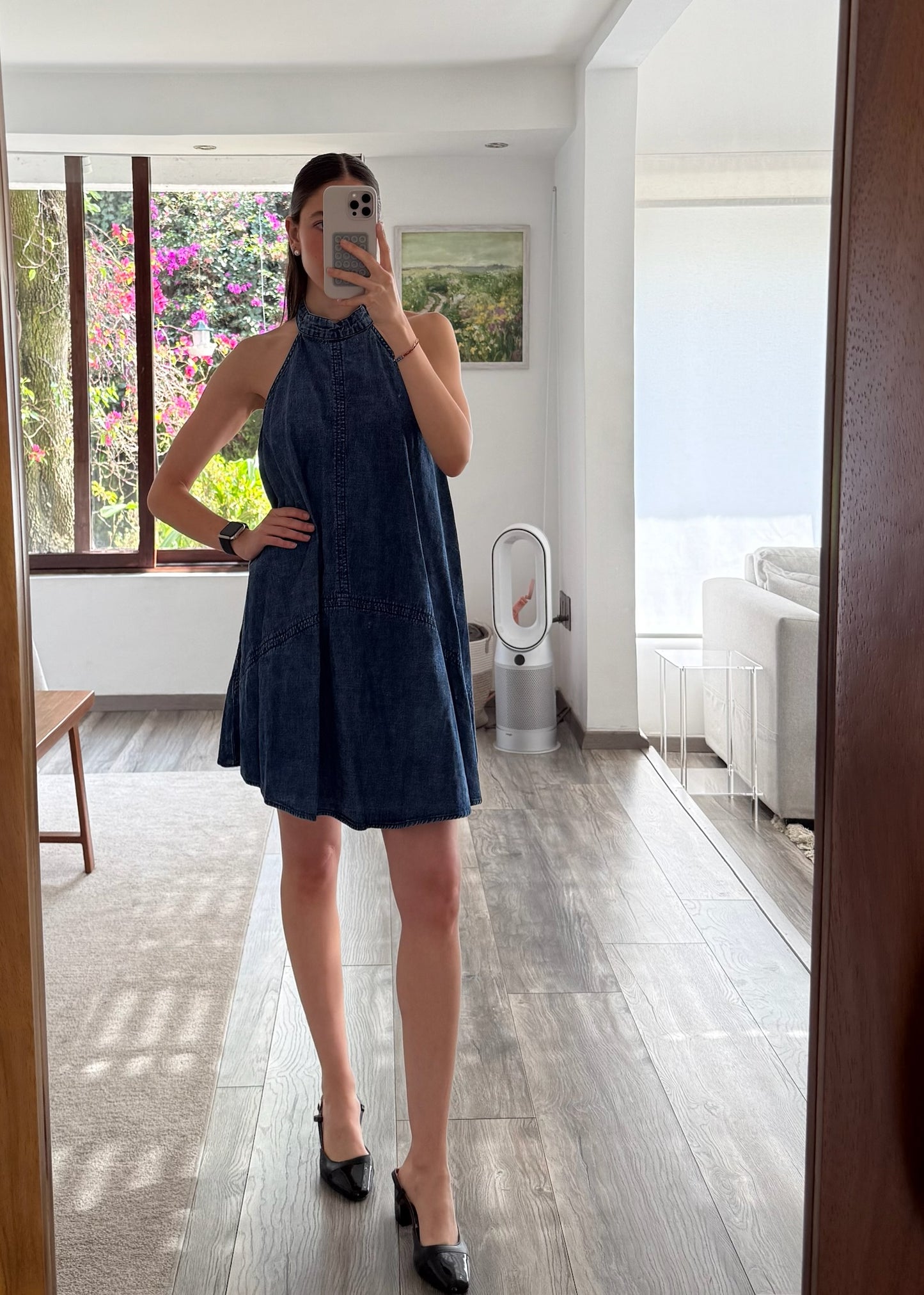 VESTIDO DENIM HALTER