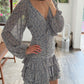 VESTIDO MANGA LARGA FLOREADO