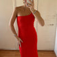 VESTIDO ONE SHOULDER ROJO