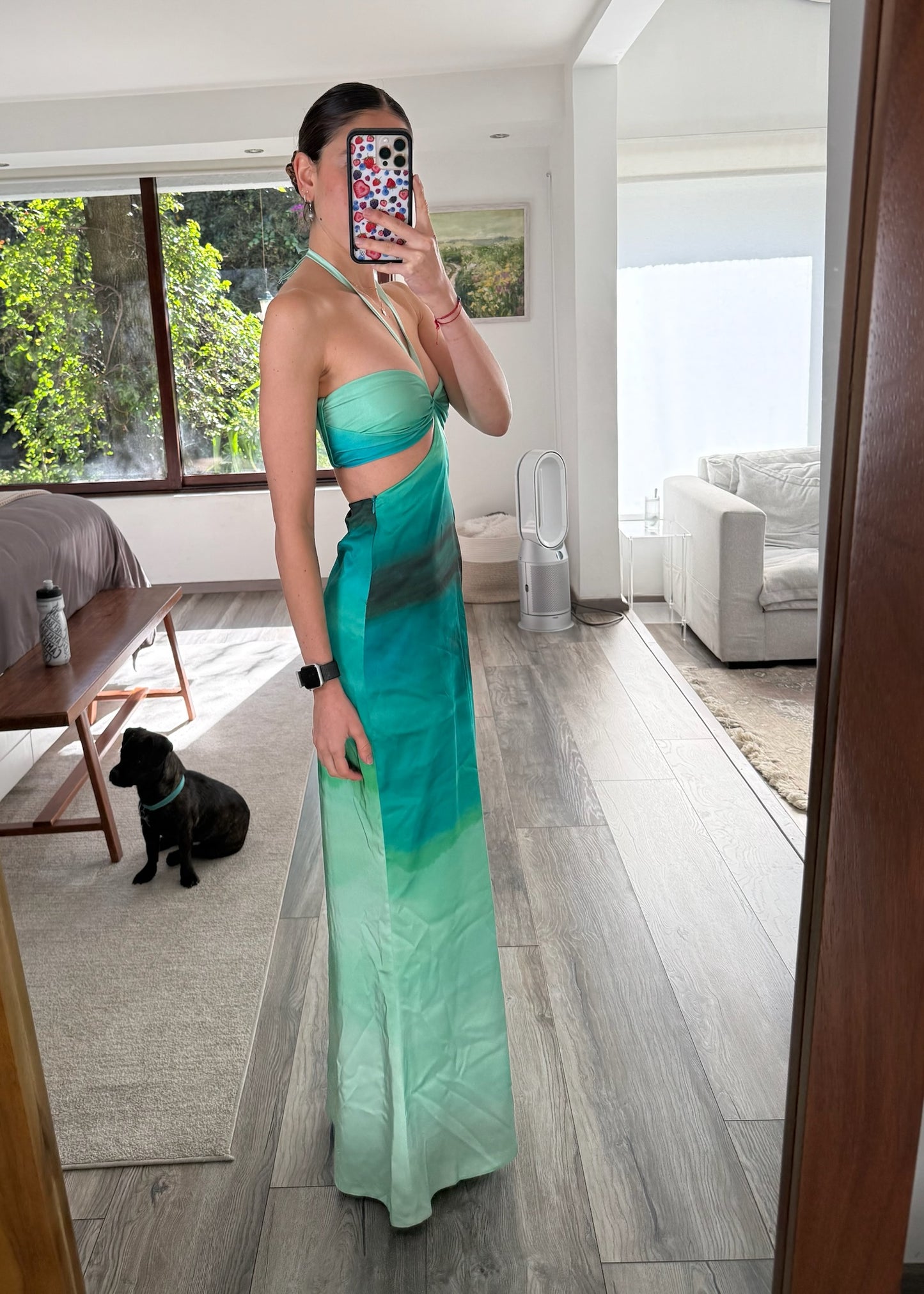 VESTIDO DEGRADADO CON CUT OUTS