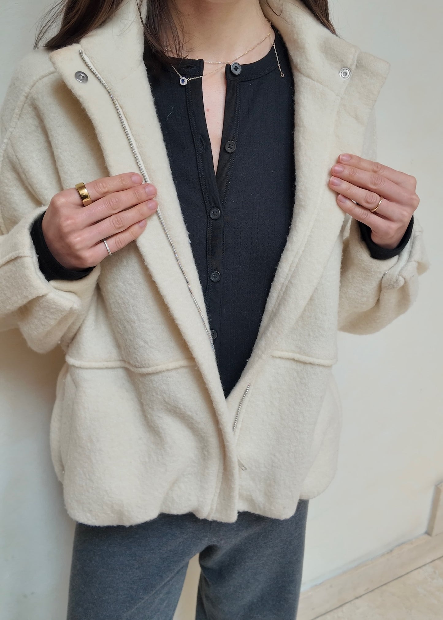 CHAMARRA CREMA COZY