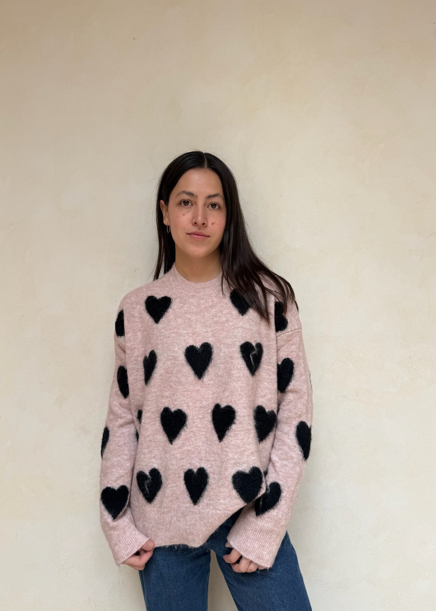 CREWNECK BROKEN HEART ROSA