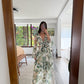 VESTIDO MAXI FLORAL CON CUT OUTS