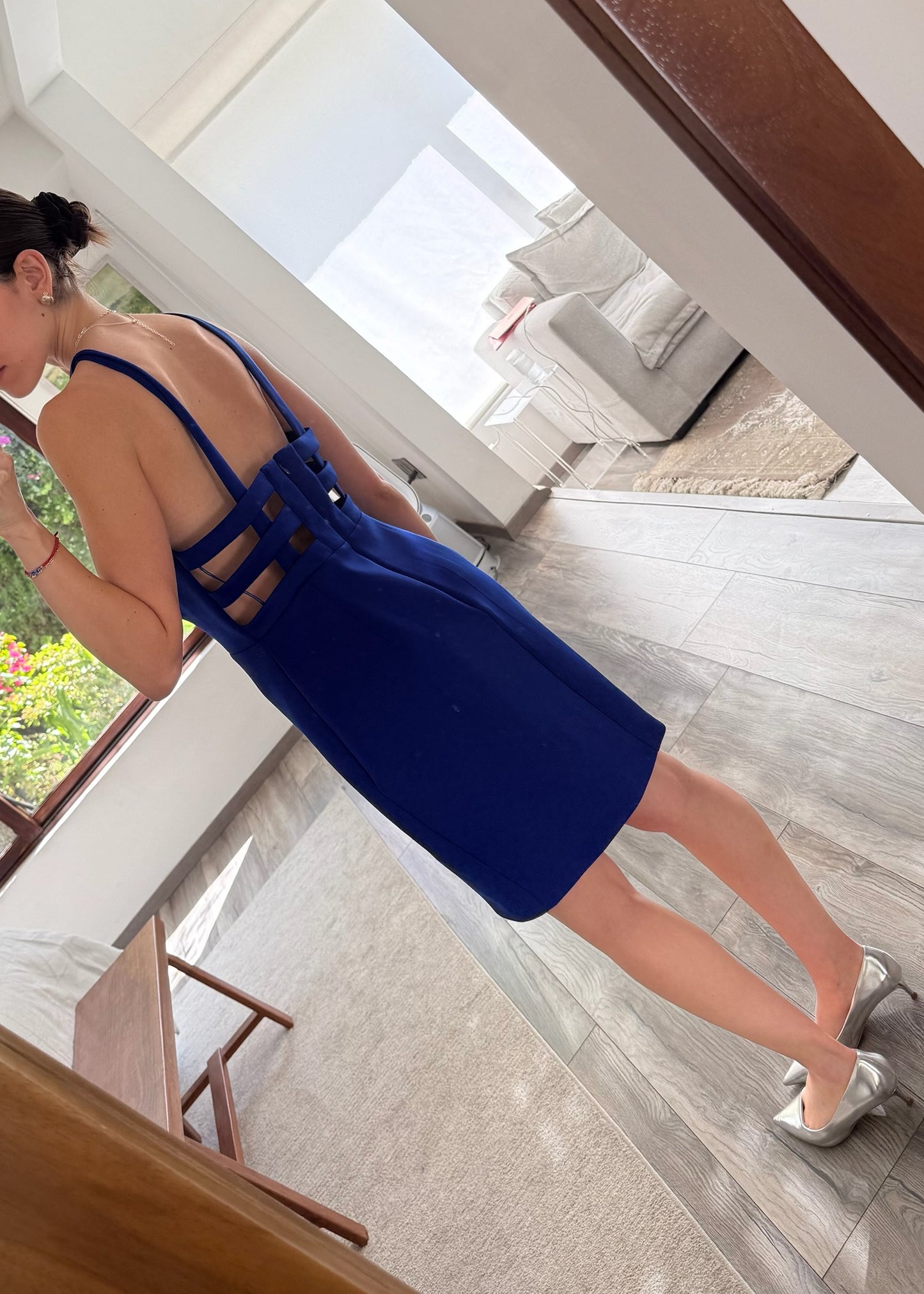 VESTIDO MINI AZUL REY