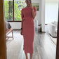 SET VINTAGE DE KNIT ROSA