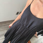 VESTIDO NEGRO PLIZADO