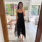 VESTIDO NEGRO PLIZADO