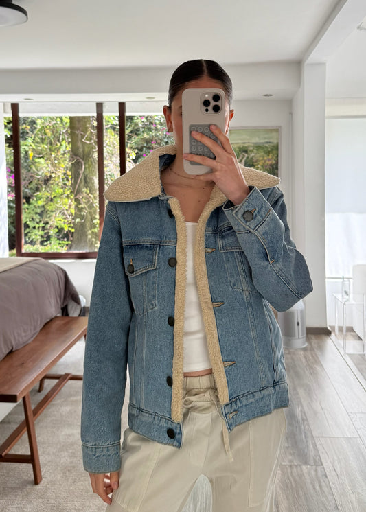CHAMARRA DENIM FURRY