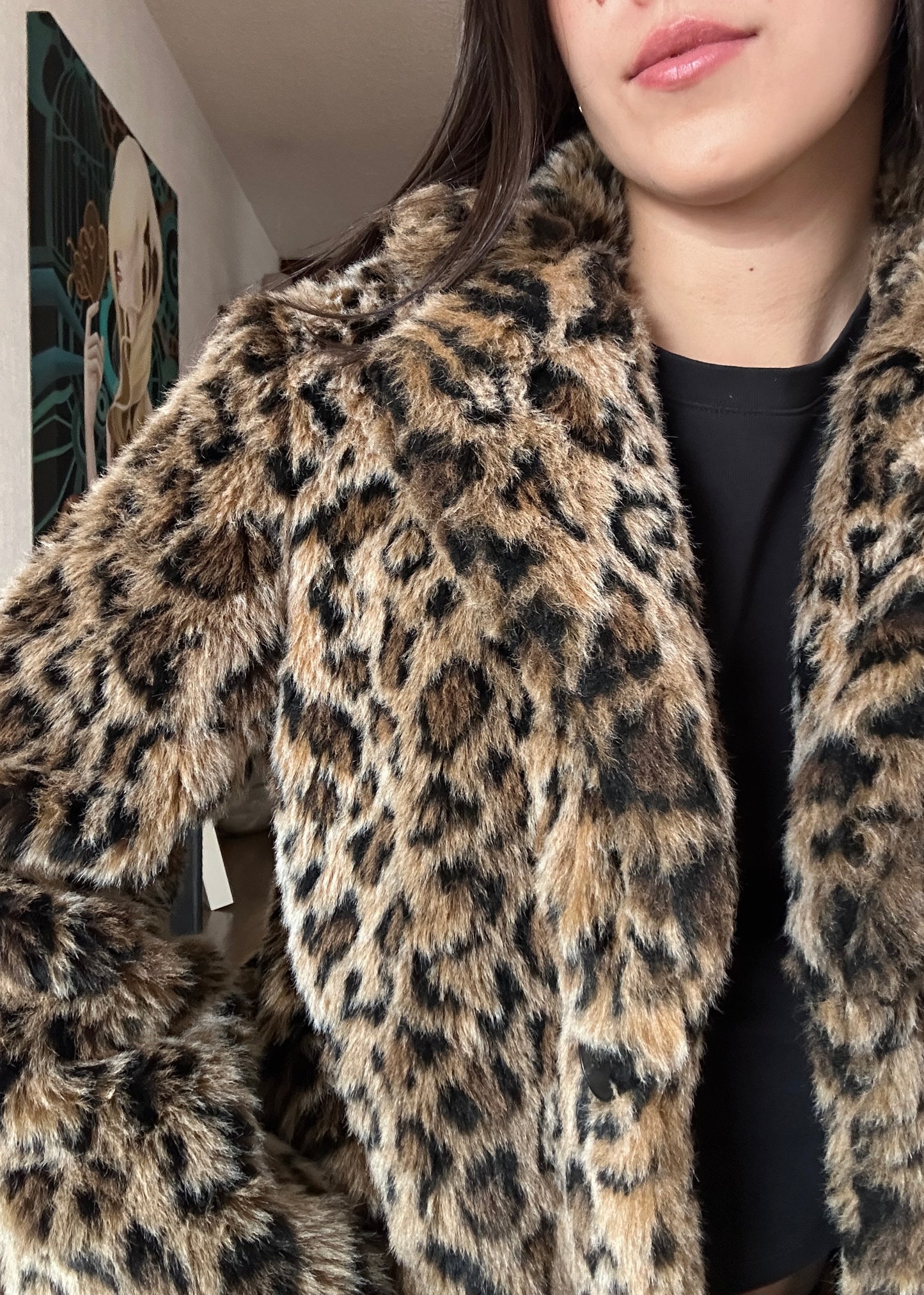 ABRIGO FURRY ANIMAL PRINT
