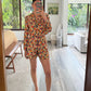 SET FLOREADO SACO Y SHORT
