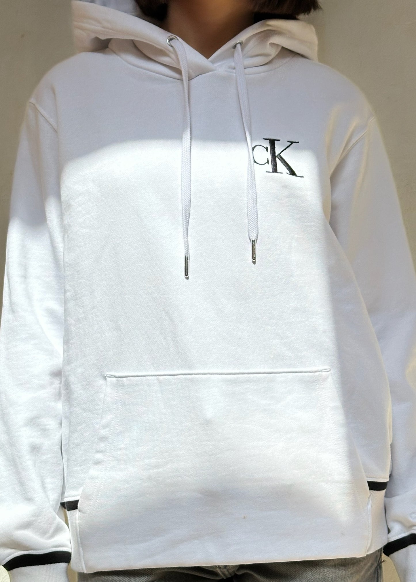 CALVIN KLEIN HOODIE BLANCA