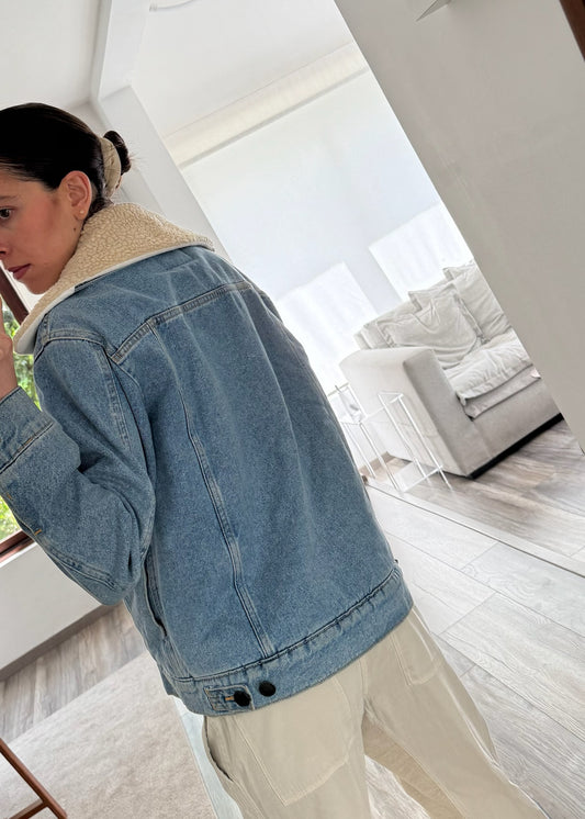 CHAMARRA DENIM FURRY