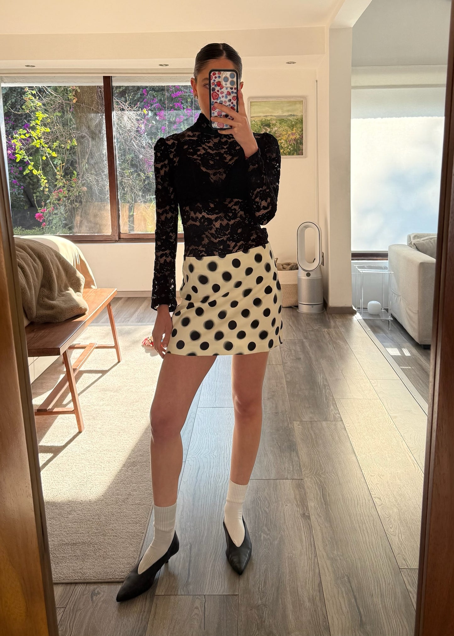 FALDA MINI POLKA DOT
