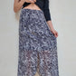 FALDA MIDI ANIMAL PRINT
