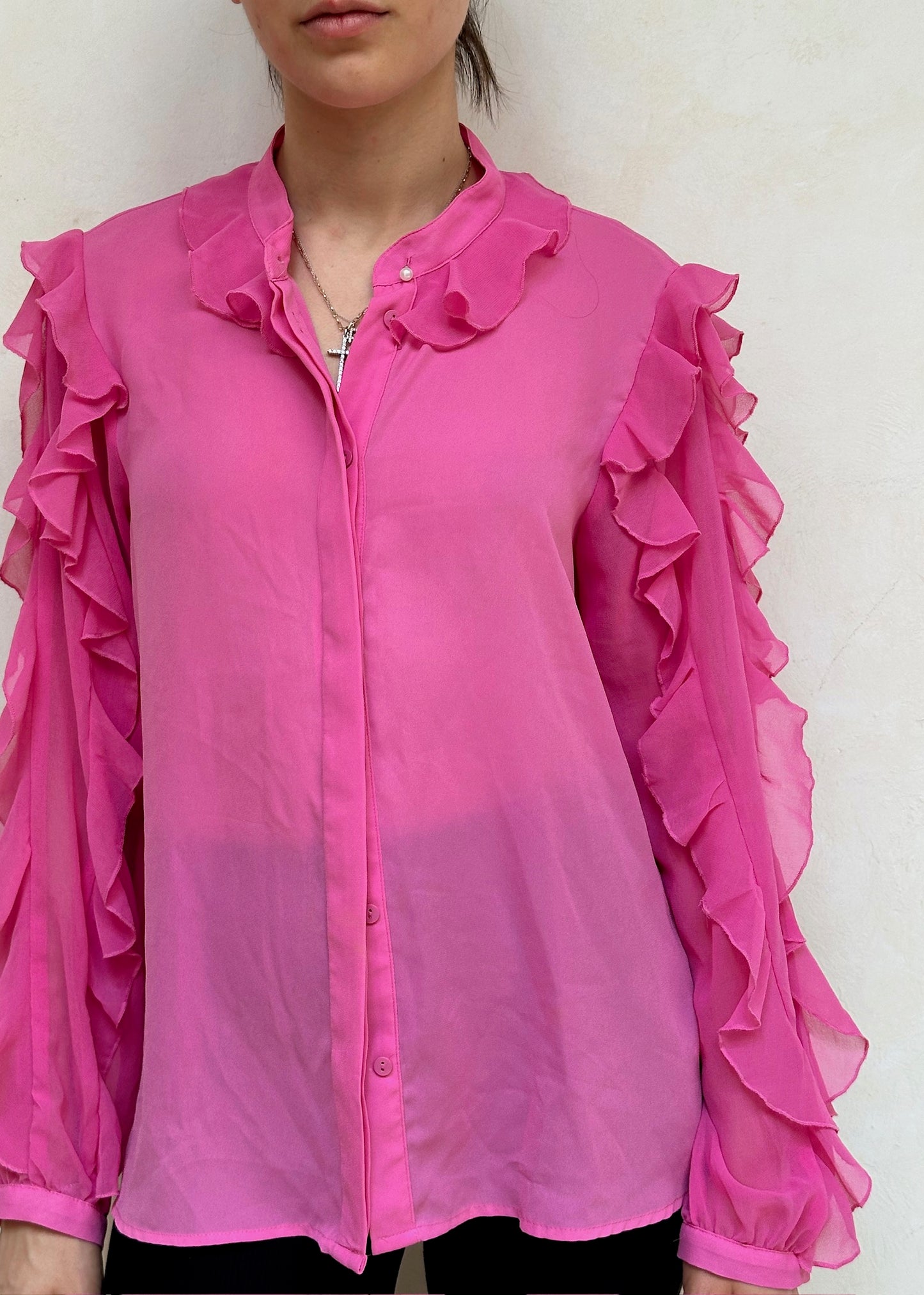 CAMISA ROSA SEE-THROUGH