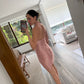 VESTIDO ROSA TIRAS COLGANTES