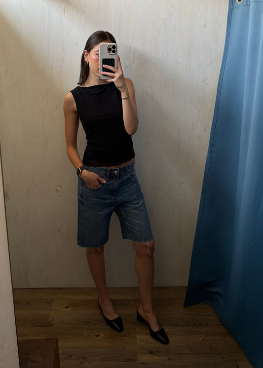 TOP DE MESH NEGRO