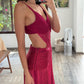 VESTIDO DE KNIT STRIPED