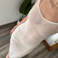 VESTIDO DE MESH BLANCO