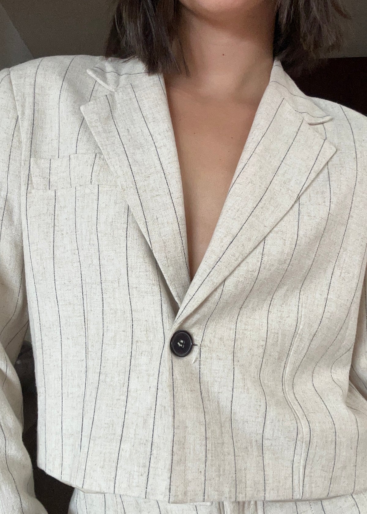 SET DE LINO BLAZER Y PANTALÓN