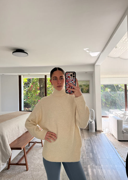 TURTLENECK BEIGE CHUNKY