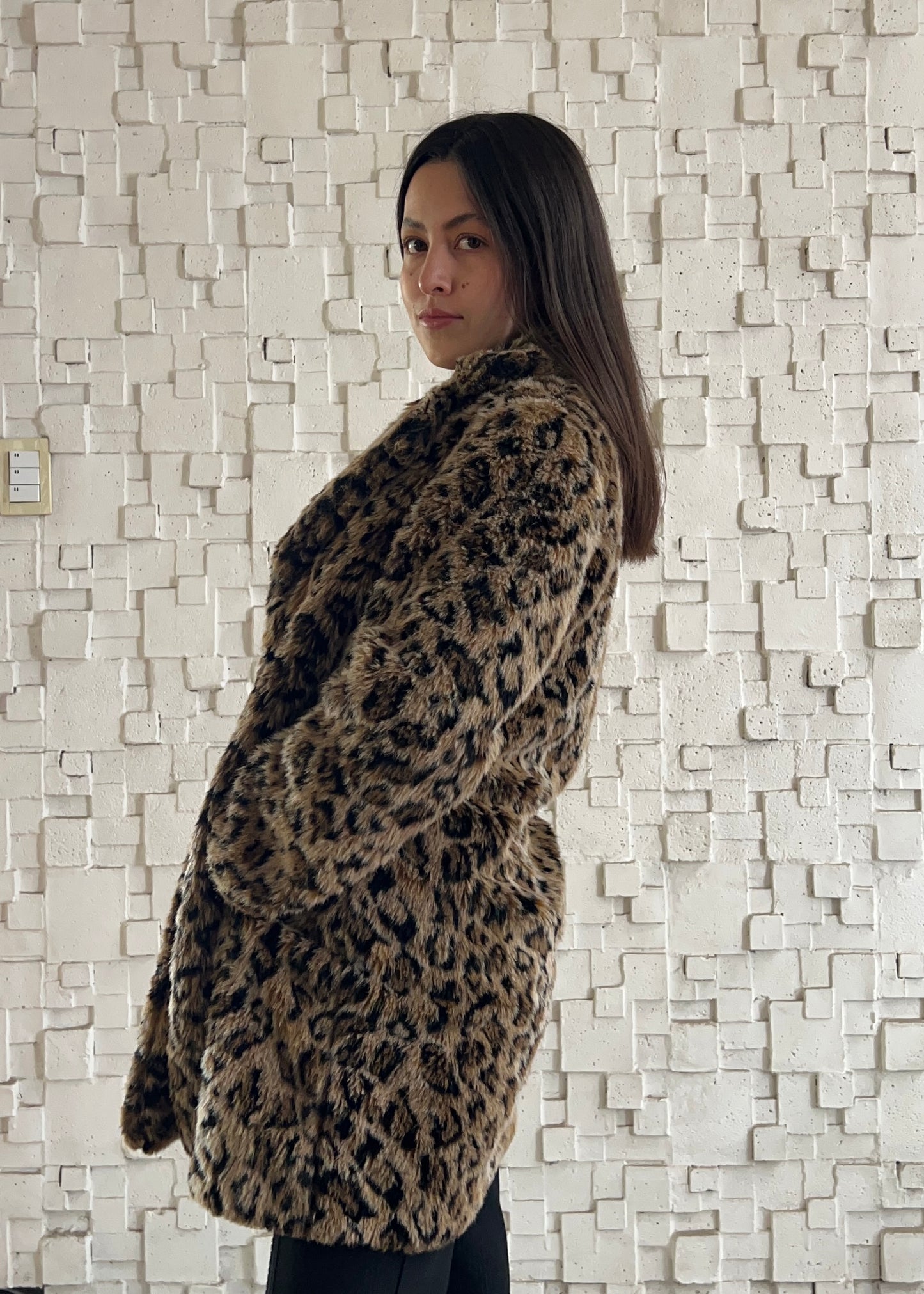 ABRIGO FURRY ANIMAL PRINT