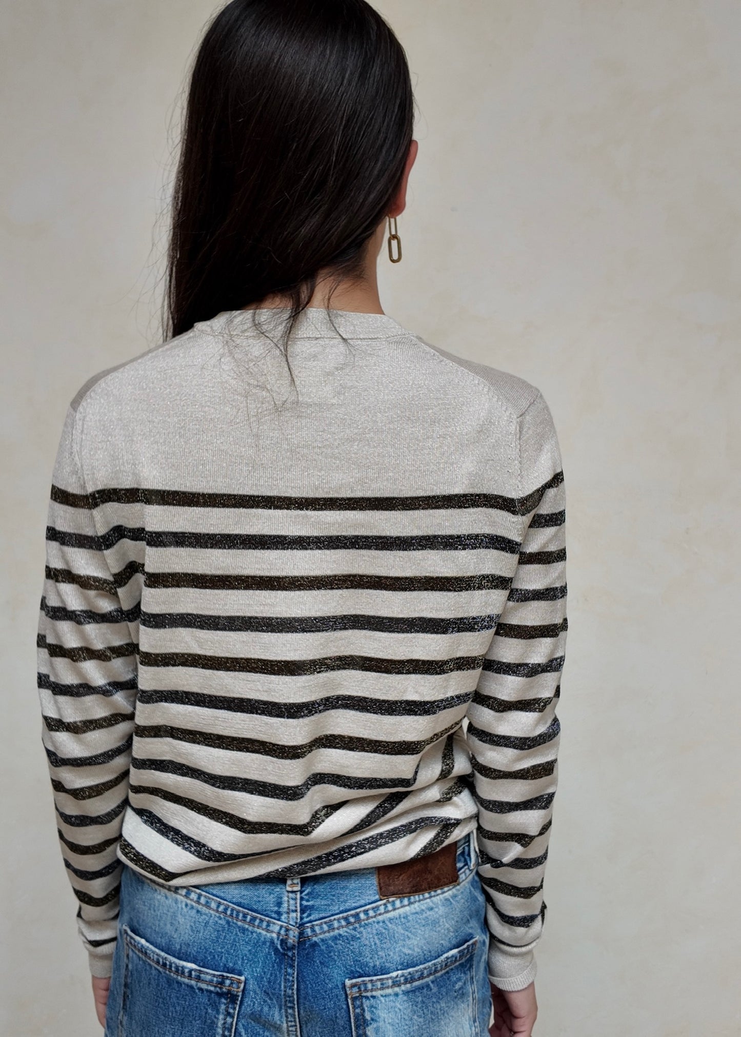 CREWNECK SPARKLY CON RAYAS