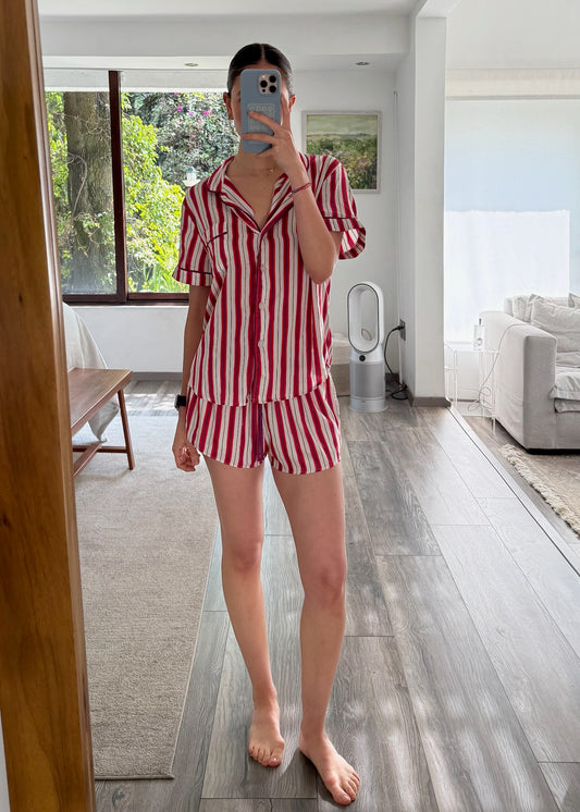 PIJAMA SILKY STRIPED