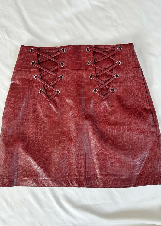 HOUSE OF THE DRAGONS BURGUNDY SKIRT