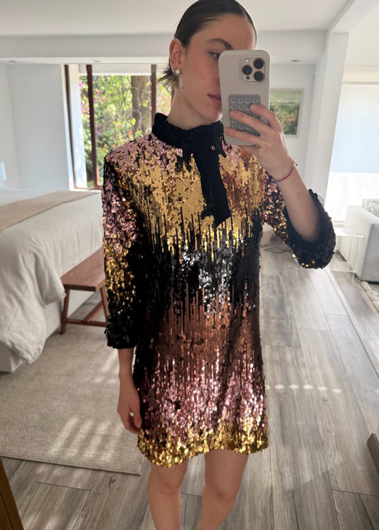 VESTIDO GOLDEN DE LENTEJUELAS