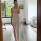 VESTIDO DE MESH BLANCO