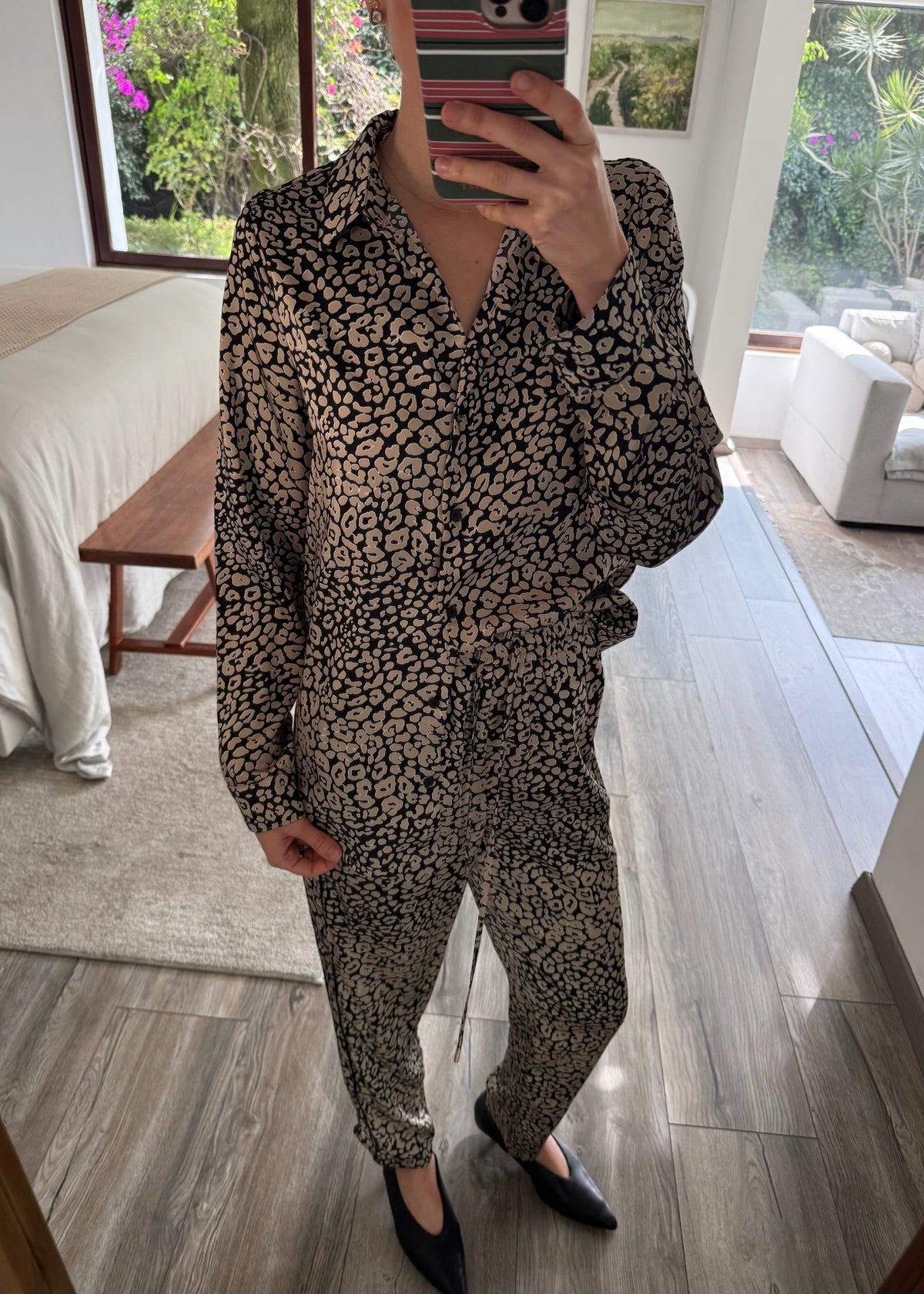 SET SATINADO ANIMAL PRINT