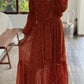 VESTIDO MIDI CON PRINT FLORAL