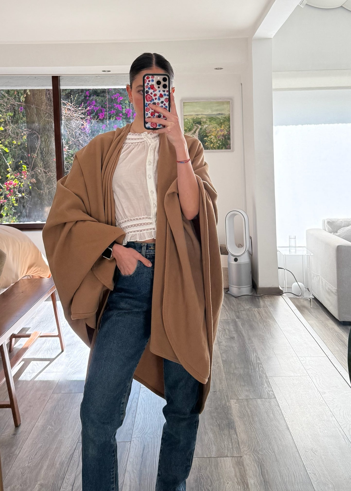 PONCHO COLOR CAMELLO