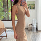 VESTIDO DE MESH BEIGE