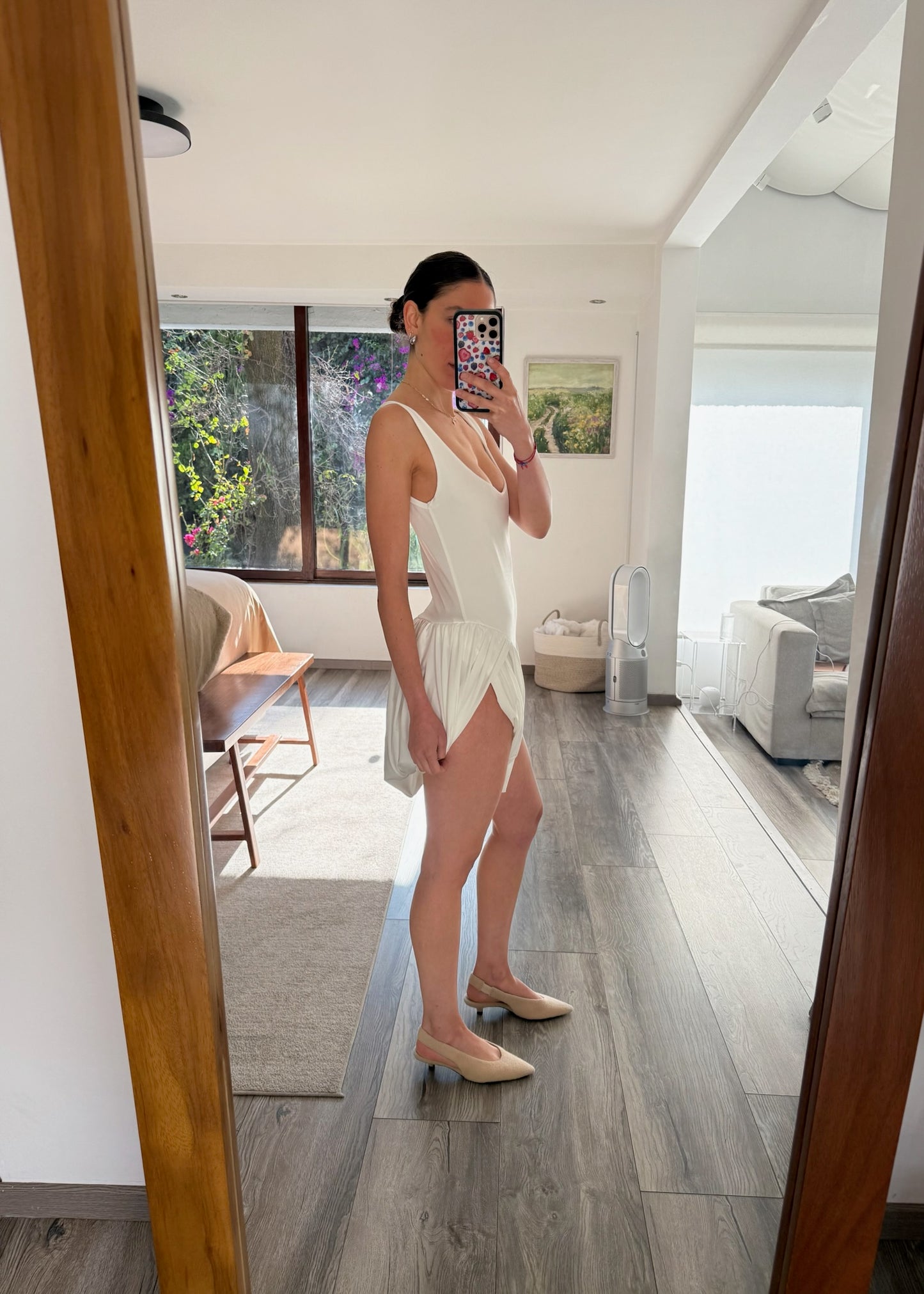 VESTIDO BOMBÓN BLANCO MINI