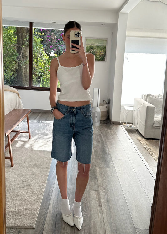 DENIM BERMUDA SHORTS