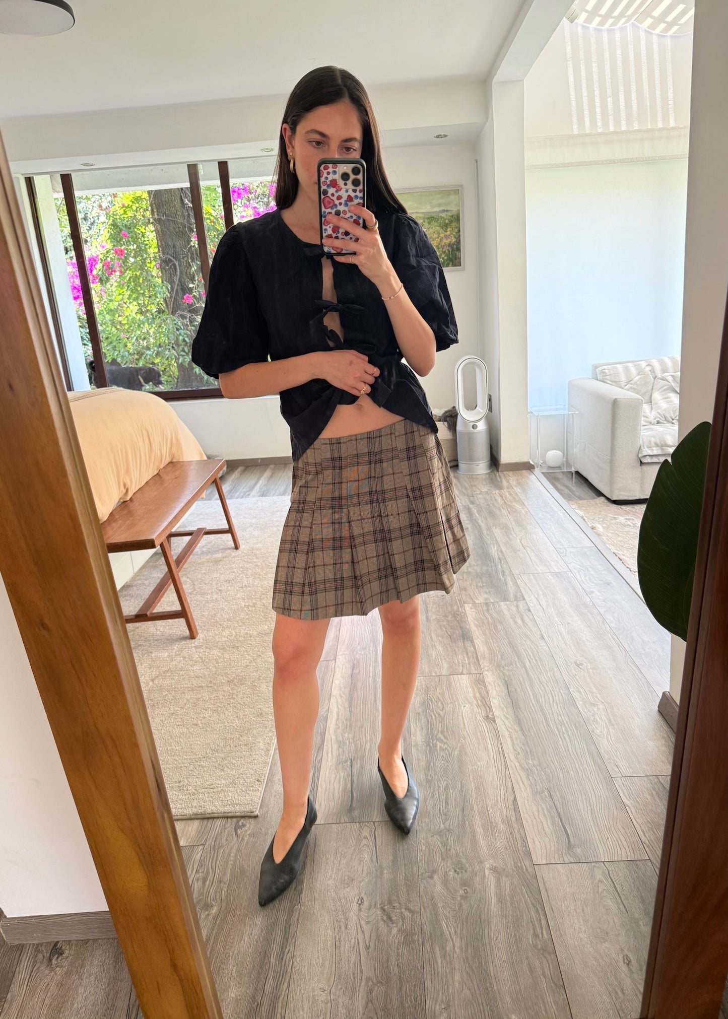 FALDA ESCOLAR CAFÉ