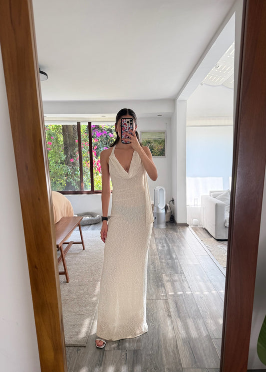 VESTIDO MAXI DE KNIT