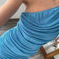 VESTIDO ONE SHOULDER FRUNCIDO
